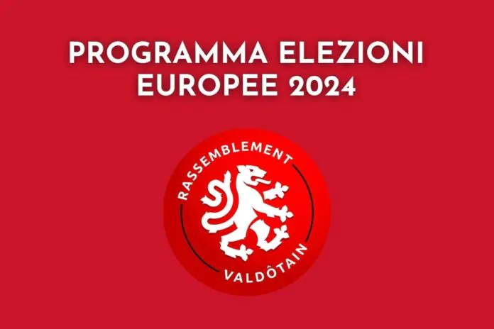 programma elezioni europee 2024 Rassemblement Valdôtain