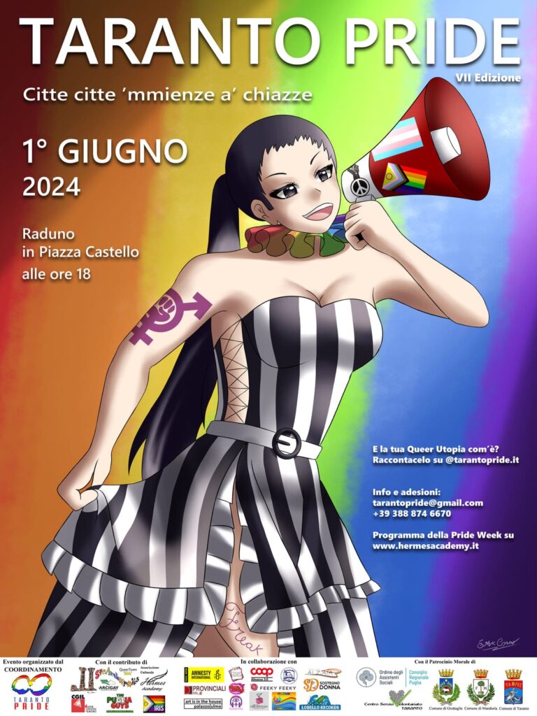 locandina taranto pride 2024 1° giugno