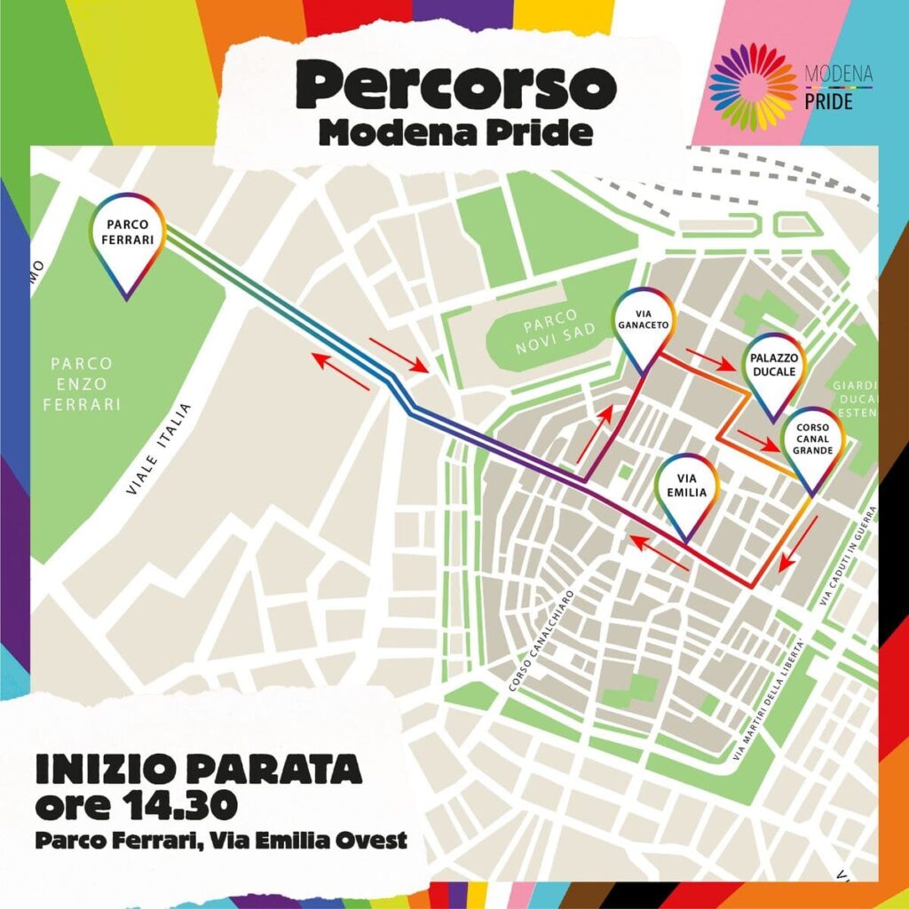 modena pride 2024 percorso