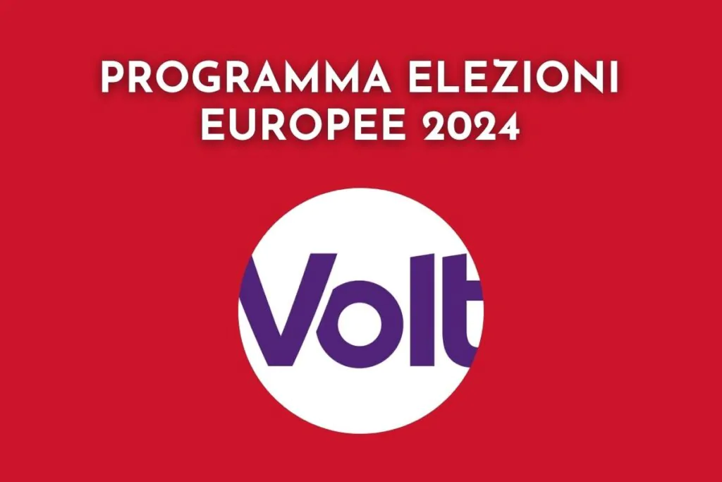 programma volt elezioni europee 2024