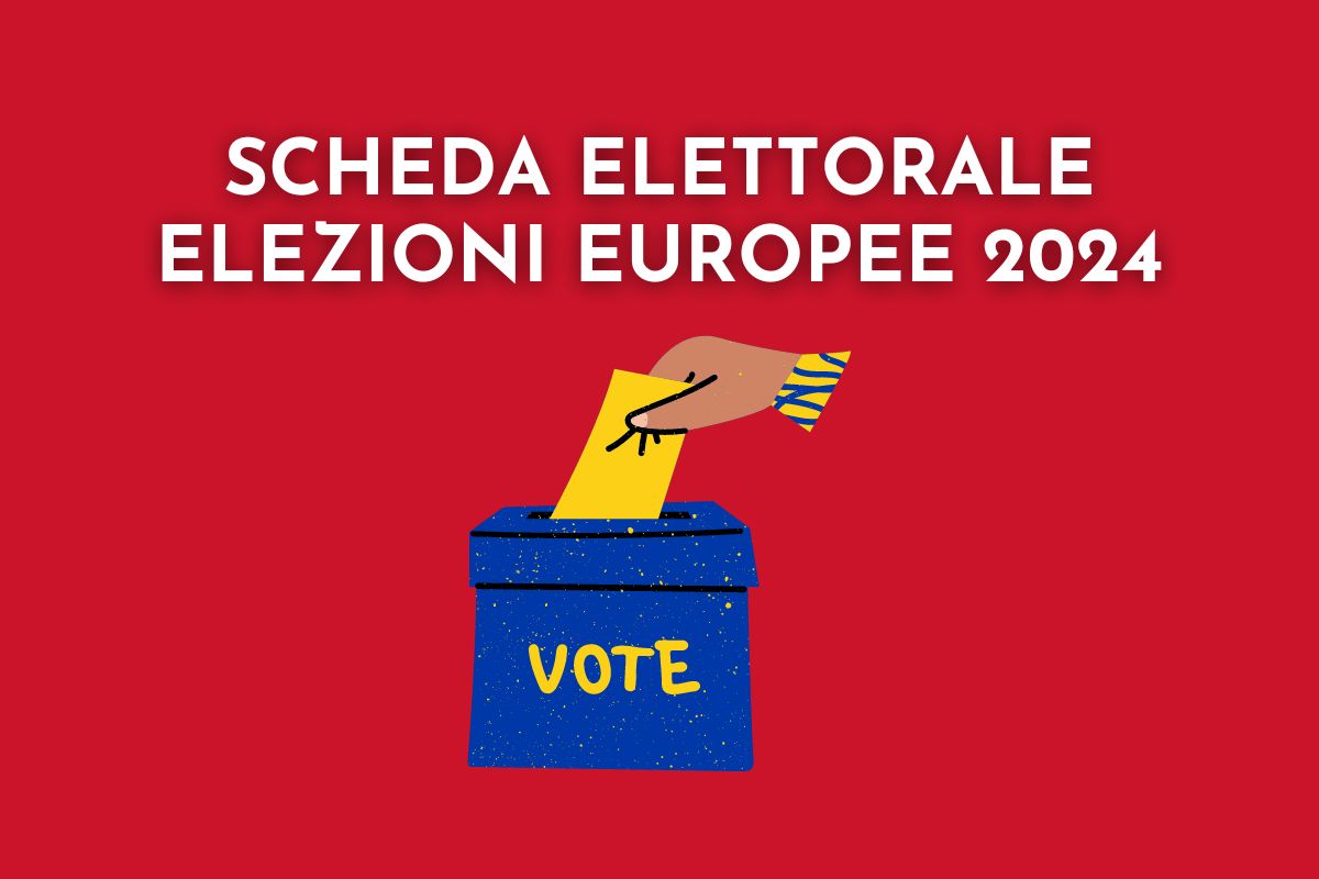 Elezioni Europee 2024 facsimile scheda elettorale e come votare