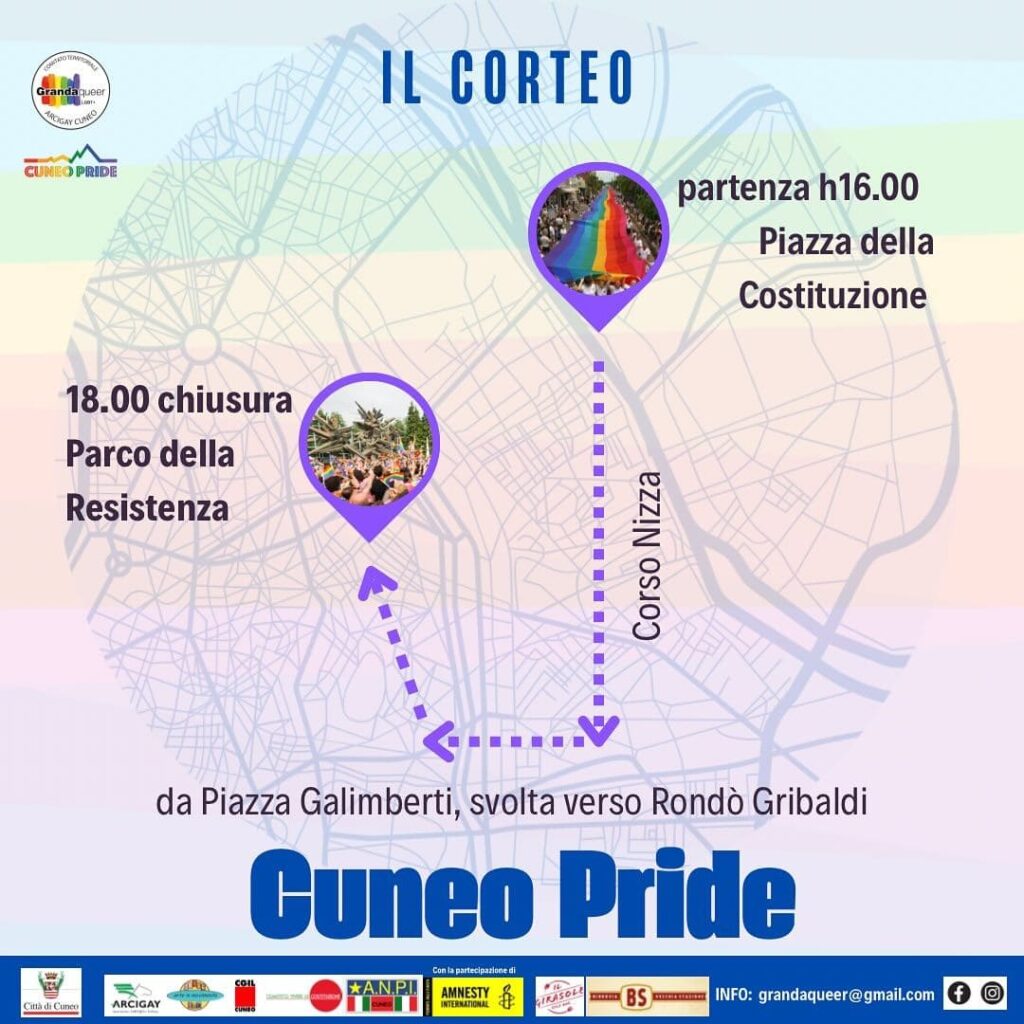 percorso cuneo pride 2024