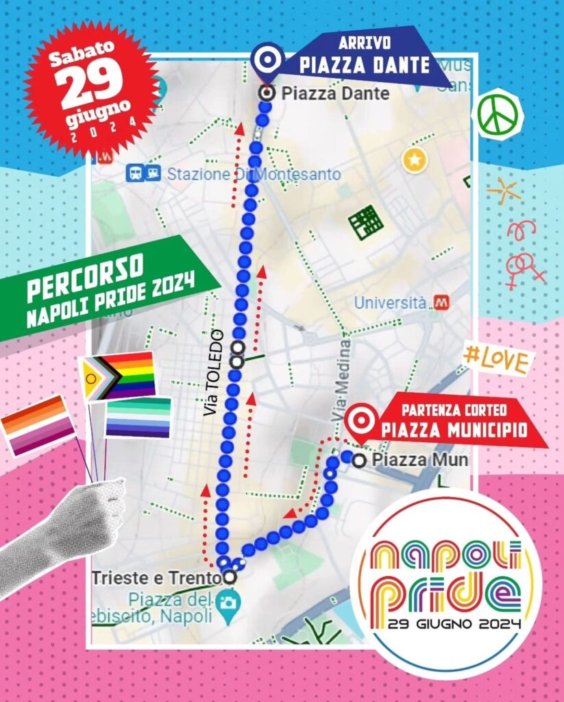 percorso napoli pride 2024