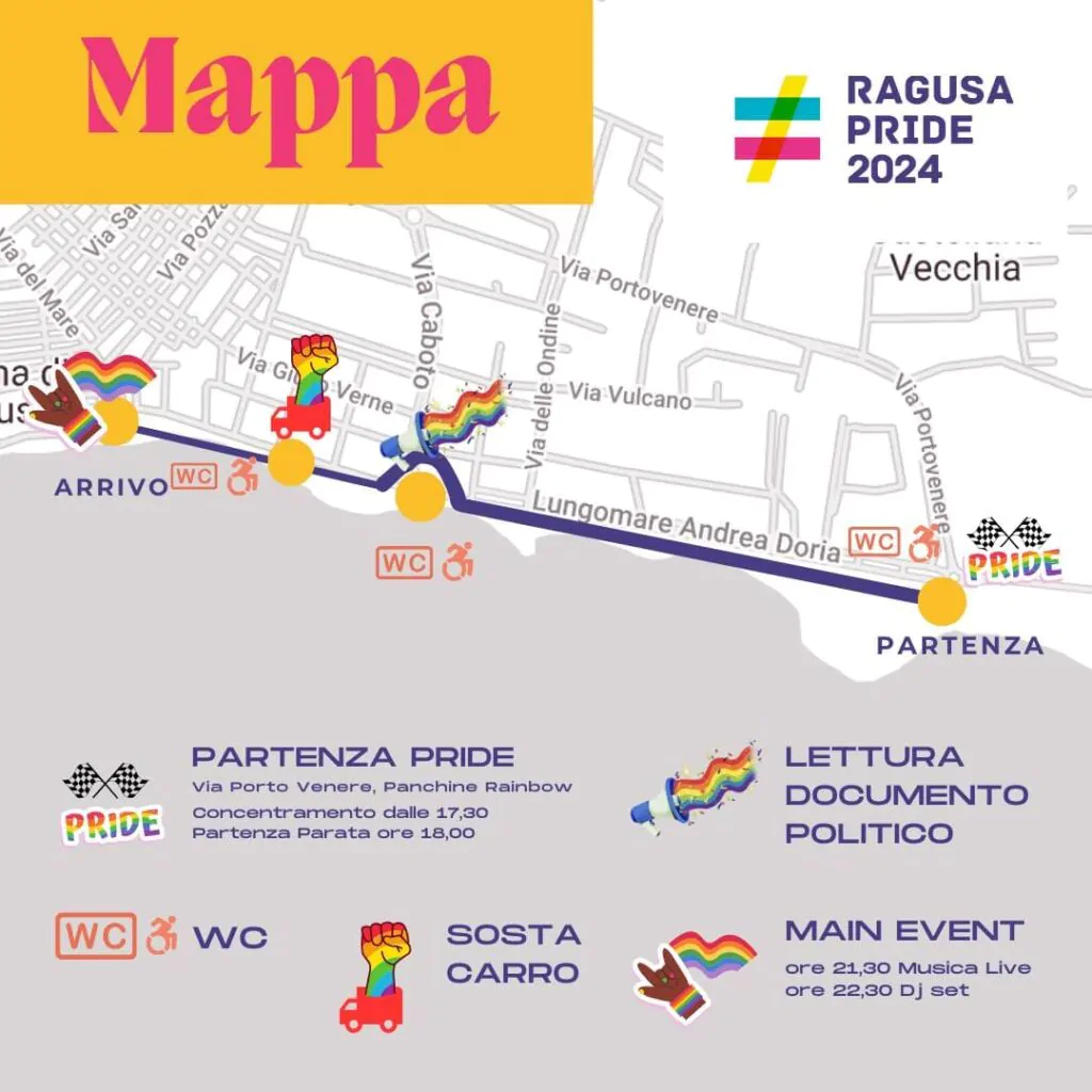 percorso ragusa pride 2024