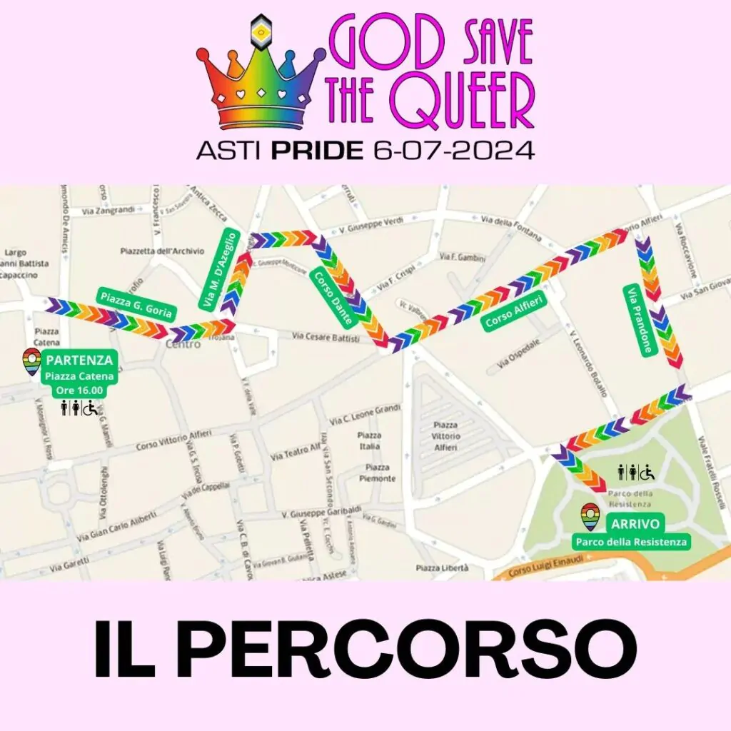 percorso asti pride 2024