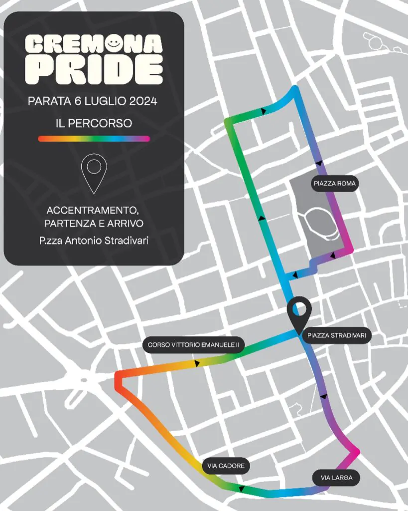 percorso cremona pride 2024