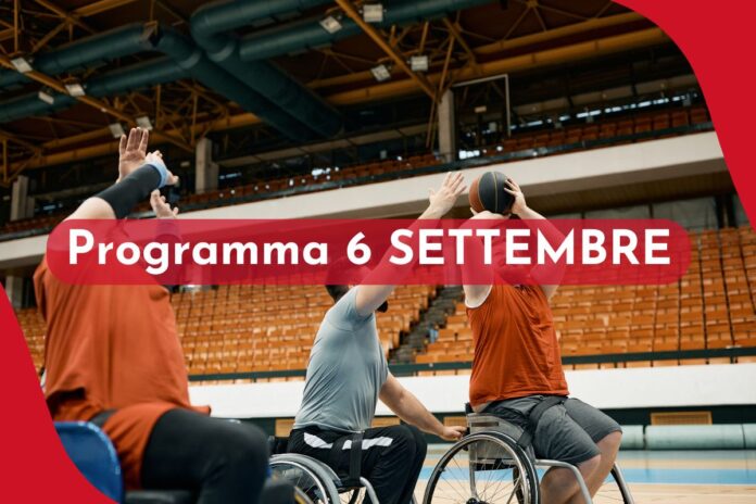 programma 6 settembre paralimpiadi di parigi 2024