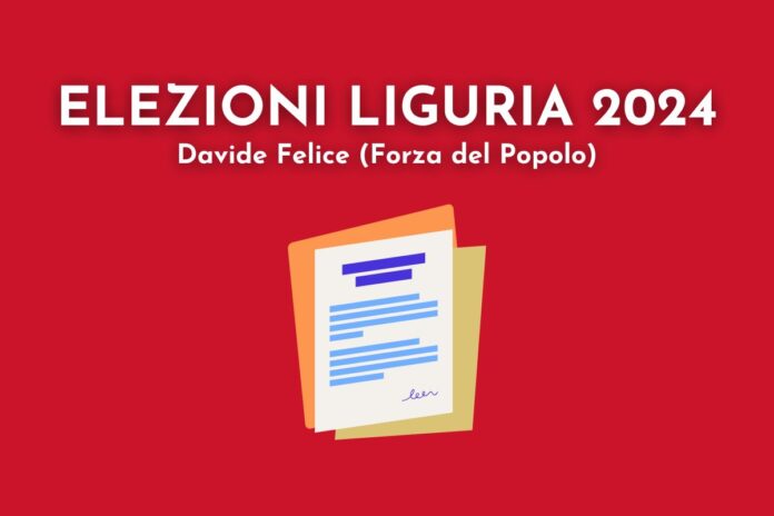 elezioni regionali liguria 2024 programma davide felice