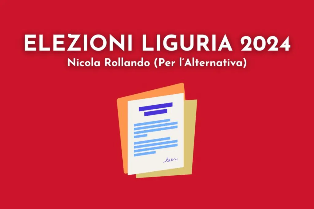 elezioni regionali liguria 2024 programma nicola rollando