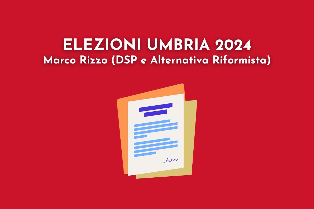 Elezioni Umbria 2024 Programma Marco Rizzo E Proposte Disabilità